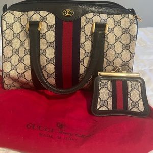Vintage 1980 Gucci Boston Bag
